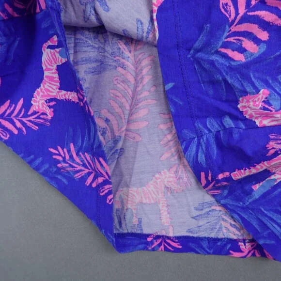 Lilly Pulitzer Blue and Pink Long Sleeve Dress - Picture 5 of 8